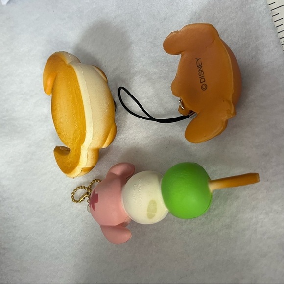 Set of 3 STITCH Squishy Marshmallow Charm Keychain Tokyo Disney Store Blue - Picture 6 of 11